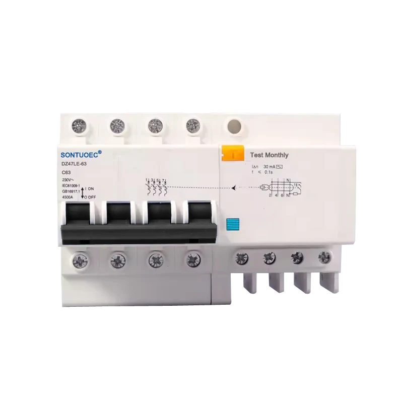 4P RCBO тып пераменнага току