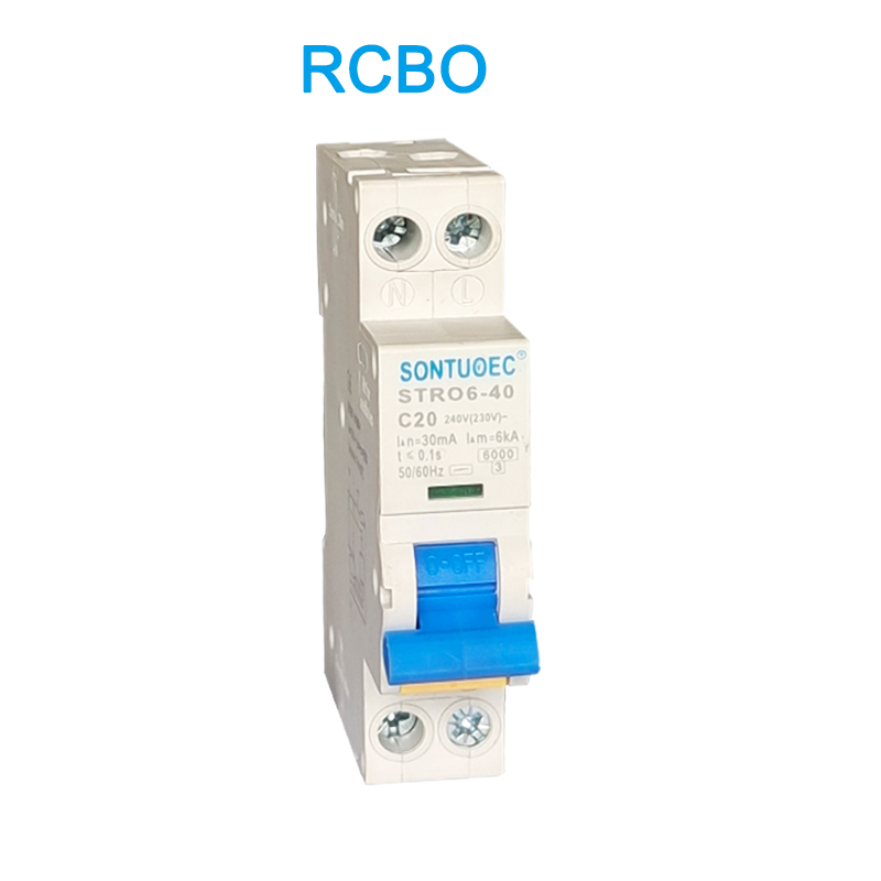 Stro6-40 ланцуг выключальнік DIN-чыгуначная ўстаноўка RCBO